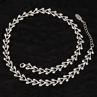 复古925纯银重工龙骨造型项链女锁骨链高级感轻奢小众配饰45cm