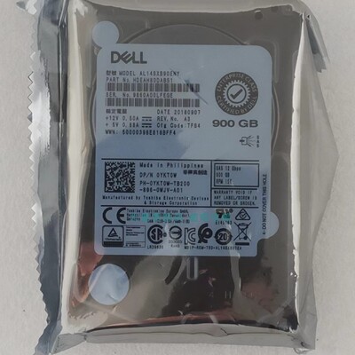 全新 DELL原装 AL14SXB90ENY 900G 15K SAS 0YKT0W YKT0W 2.5硬盘