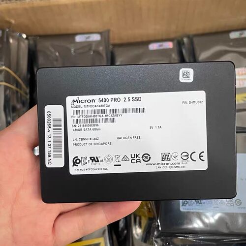 镁光5400 PRO SATA 2.5寸480G MTFDDAK480TGA-1BC1ZABYY 固态硬盘