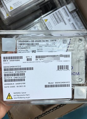 全新 solidigm D3-S4520 1.92TB 2.5
