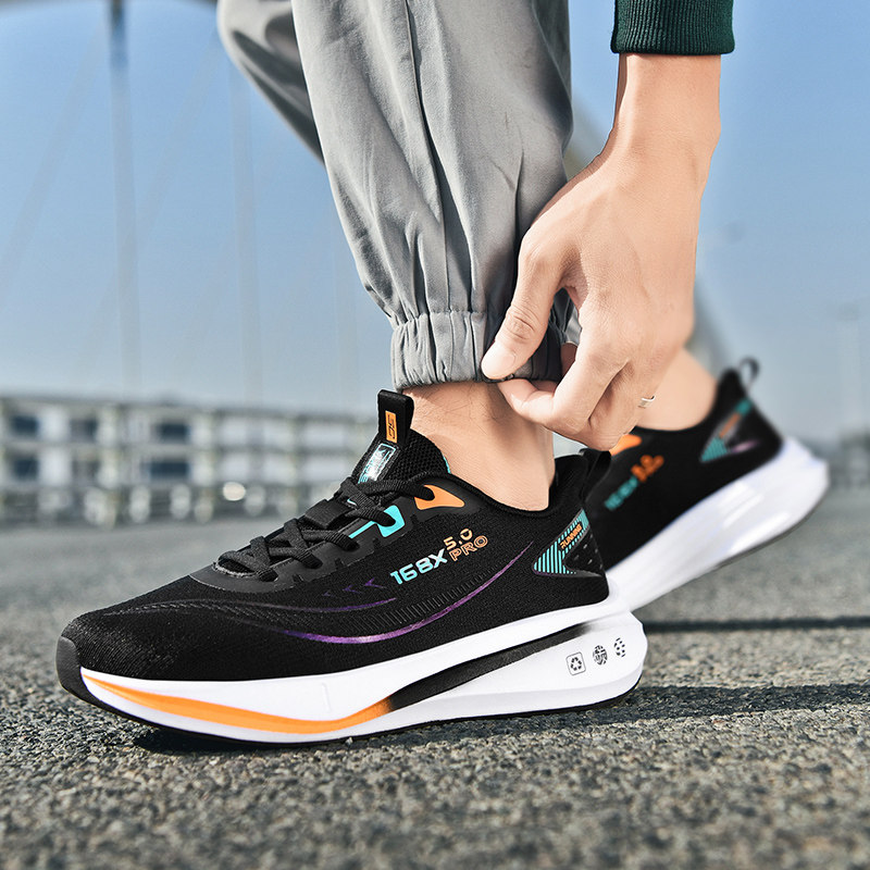 男学生青少年中考体育专用碳板跑鞋休闲鞋男款超轻减震透气运动鞋,流行男鞋,老爹鞋,淘宝优惠券,粉丝福利购,淘宝优惠卷