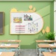 饰主题文化理念背景成品公告栏展示 毛毡板教室布置环创材料墙面装