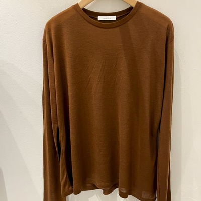 现货TALK韩国宽松圆领长袖打底衫