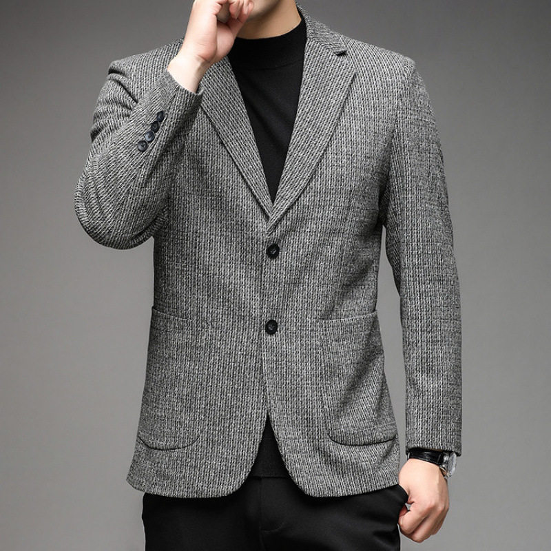 男士西服2025春季新款休闲西装外套中年单西爸爸春秋上衣男外套,男装,休闲西服,淘宝优惠券,粉丝福利购,淘宝优惠卷