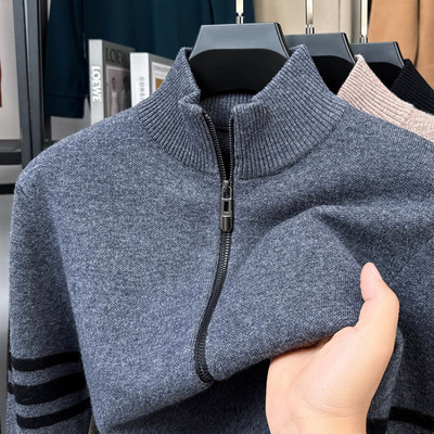 希研卡玛国际一线唯品会官方高端正品牌男装皮皮狗羊毛衫男款爸爸