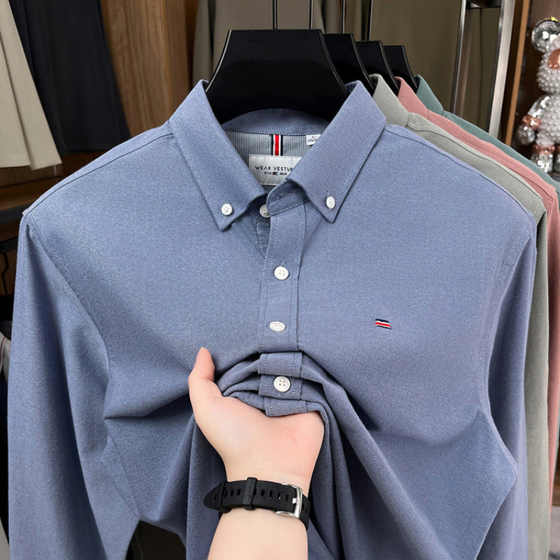 2025秋冬乔顿官方旗舰店布先生男装法派纯棉长袖衬衫衬衣青年外套