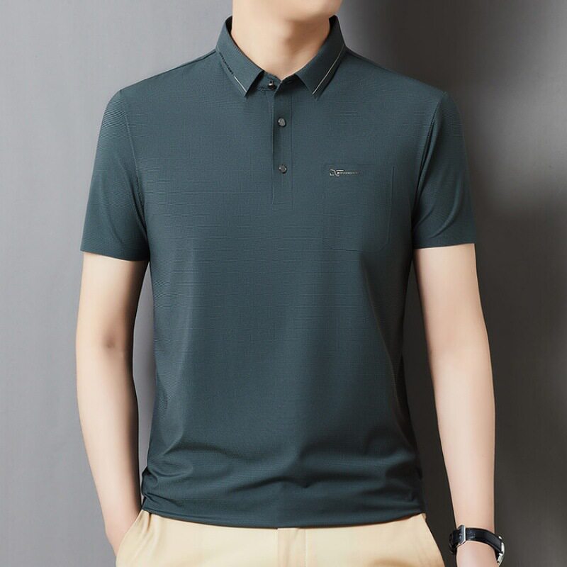 京东官方旗舰店官网男体恤商城唯品会特卖正品牌翻领短袖冰丝t恤