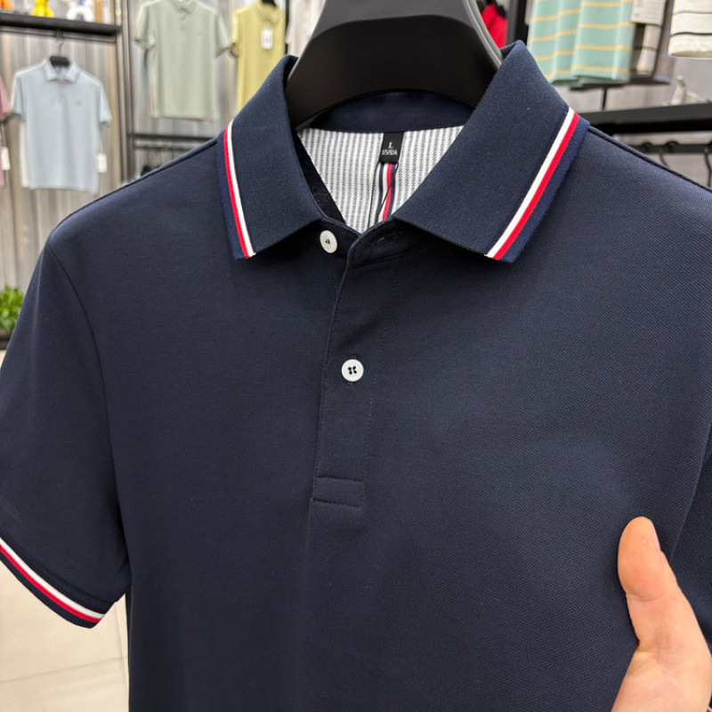 希研卡玛国际一线法国鳄鱼高档男装品牌专柜正品古劳高级感polo衫
