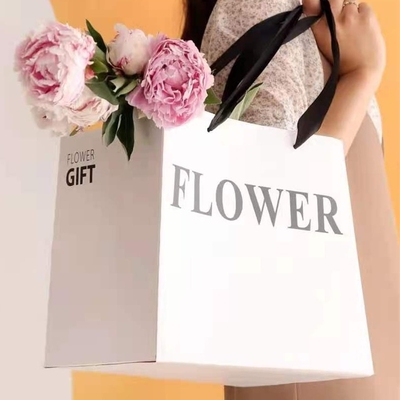 方形鲜花礼品手提袋喜洋洋