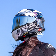 日本进口shoei摩托车轻量头盔z8千纸鹤符号x四季机车骑士赛车全盔