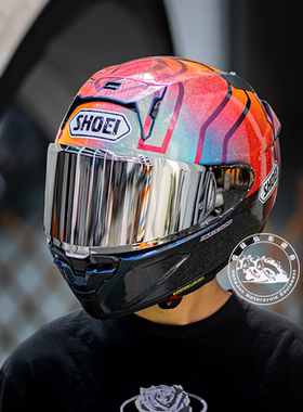 日本SHOEI X15摩托车头盔红蚂蚁招财猫印度站赛道机车骑行全盔男