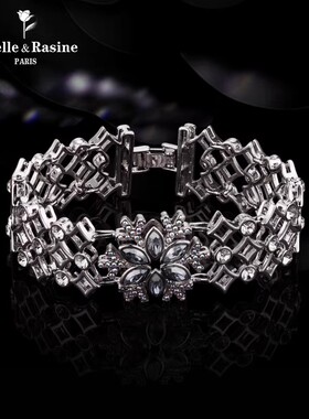 法国Eternelle复古宫廷风手链女时尚手镯 时尚个性气质花型手环