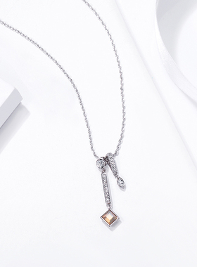 伊泰莲娜项链女锁骨链不对称