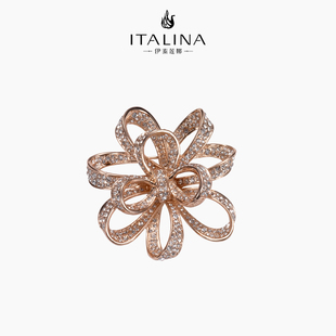 伊泰莲娜italina胸针女心有千千结别针正装毛衣礼服小众配饰胸花