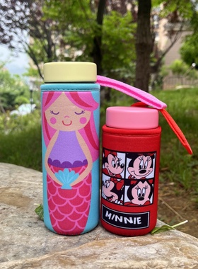 虎牌保温杯套mmp300ml水壶套学生防滑防摔斜跨背带保护套水杯子袋