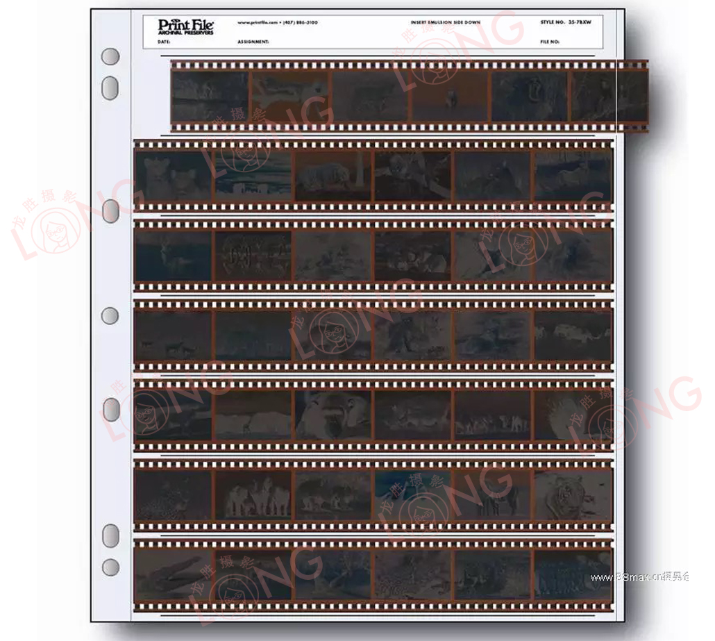 美国宝图六联胶卷无酸底片袋