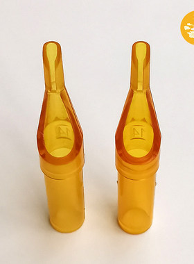 高档圆开口纹身针嘴 橙色 一次性针嘴 长短圆口针嘴 50支/盒