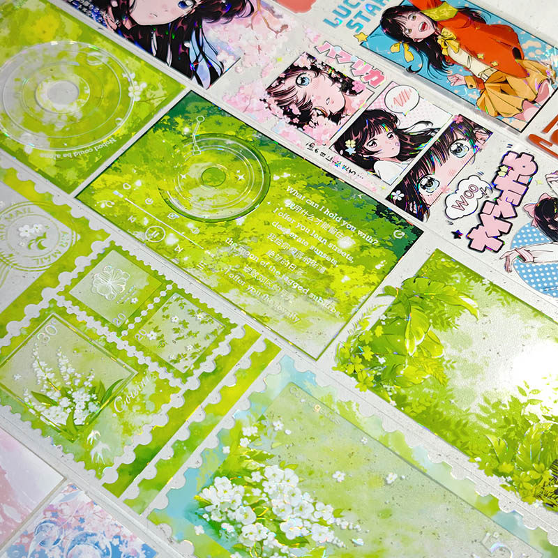风见幸山分装手账胶带昭汐音汐分镜专辑人物女孩可爱流麻咕卡素材