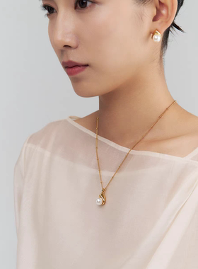 盐岛水滴挂坠项链锁骨链