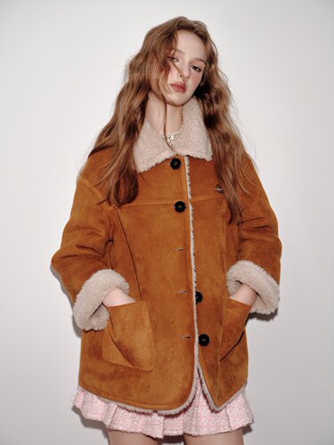 【新品发售】Aimme sparrow25春夏皮毛一体棕色正反两面穿外套