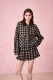 DIANA 休闲百搭潮流 套装 VEVINA 25秋冬复古撞色格子外套半裙时尚