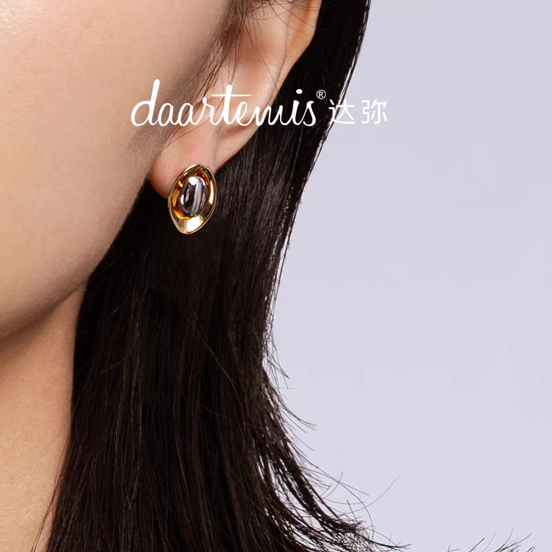 daartemis达弥水仙花朵耳钉女轻奢小众精致设计高级感大气质耳饰