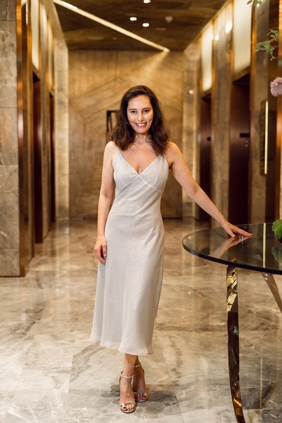 连衣裙桑蚕丝纯色通勤吊带长裙