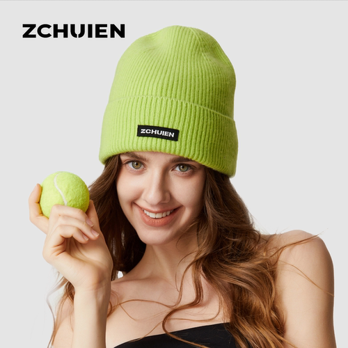 ZCHUIEN 格林物语针织帽女秋冬防寒保暖休闲舒适100%羊绒毛线帽子