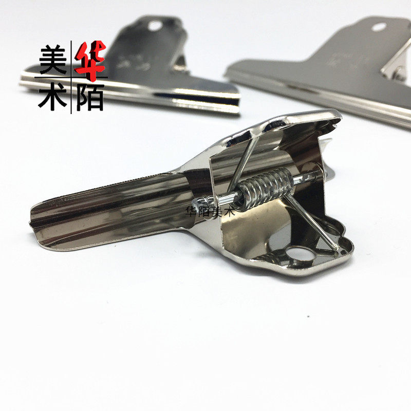 DINGLI 브랜드 스테인레스 스틸 산 모양의 티켓 홀더 철 티켓 홀더 스케치 드로잉 보드 드로잉 용지 고정 긴 꼬리 클립 더브 테일 클립