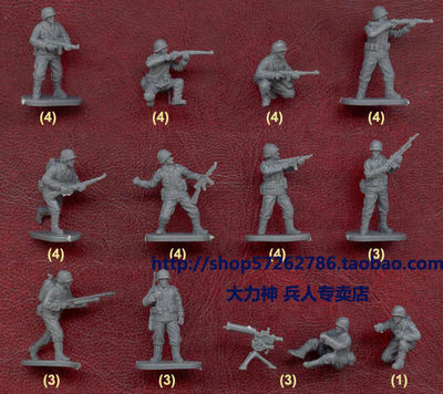 凯撒二战美军172兵人模型