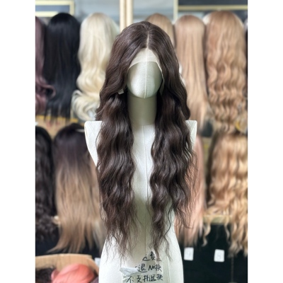 进口丝大蕾丝手钩拉美卷假发