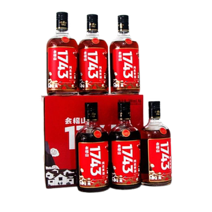 会稽山1743纯柔黄酒500ml*6 瓶礼盒装13度半干型特型绍兴黄酒老酒