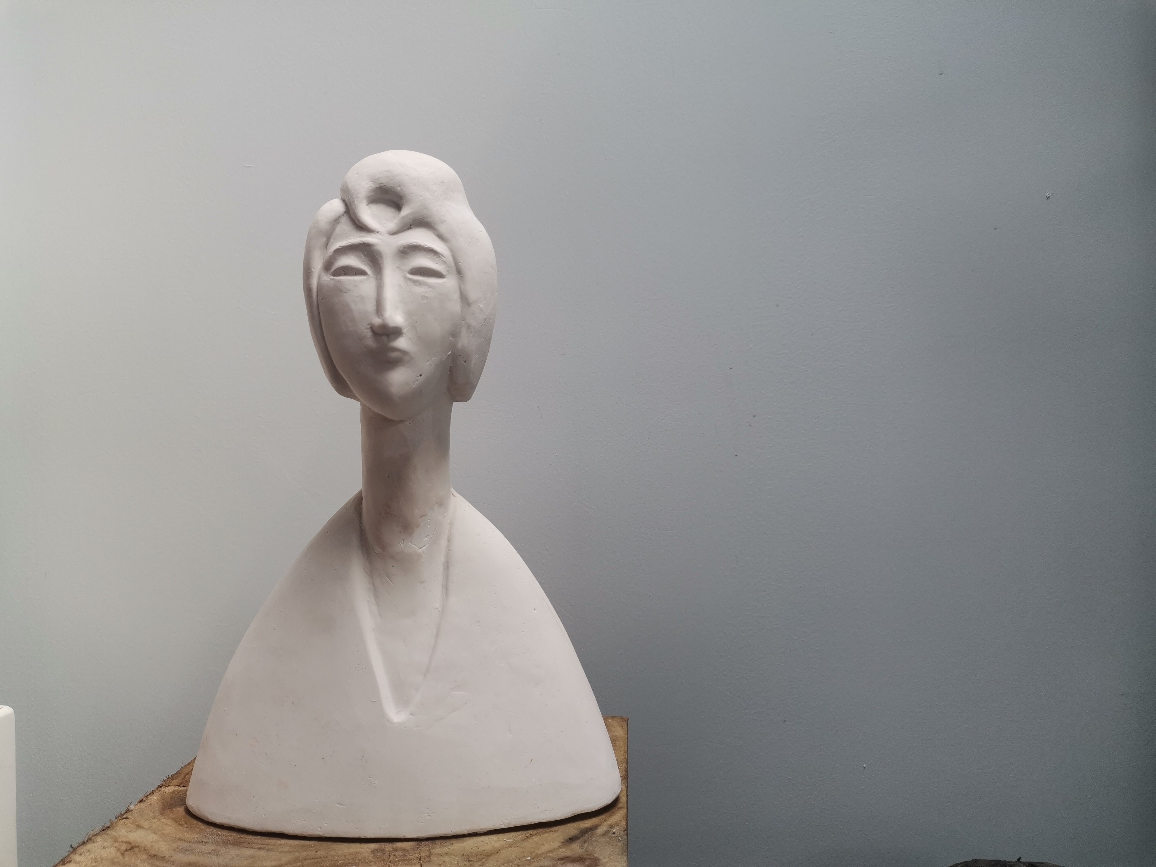 五圆美术馆原创雕塑石膏像《珍妮》莫迪里阿尼油画风格装饰摆件