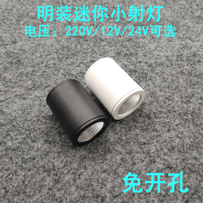 220V12V24V明装吸顶迷你小射灯