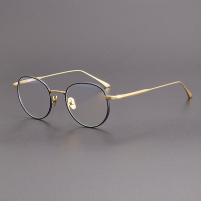 增永同款眼镜架日本手工圆框