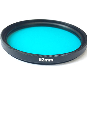 红外相机改机后颜色ICF还原滤镜 蓝玻璃红外截止滤光片 27- 82mm