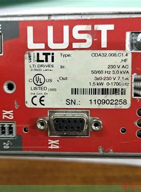 议价直拍不发:路斯特LUST 驱动器 CDA32.008.C1.4.HF包