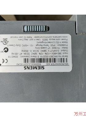 议价直拍不发:拆机变频器  4台  6SE6430-2UD31-1C