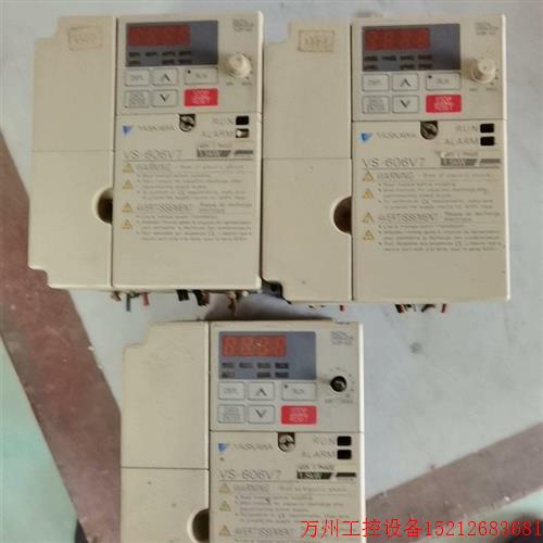 议价直拍不发:议价原装拆机安川变频器,CIMR-V7AT41P5,1.5KW,