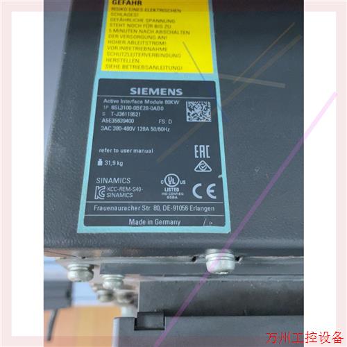 议价直拍不发:6SL3100-0BE28-0AB0  80KW电抗器
