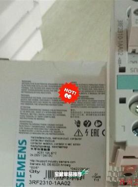 议价直拍不发:(请询价)德国 3RF2310-1AA02 固态接触器全新原装