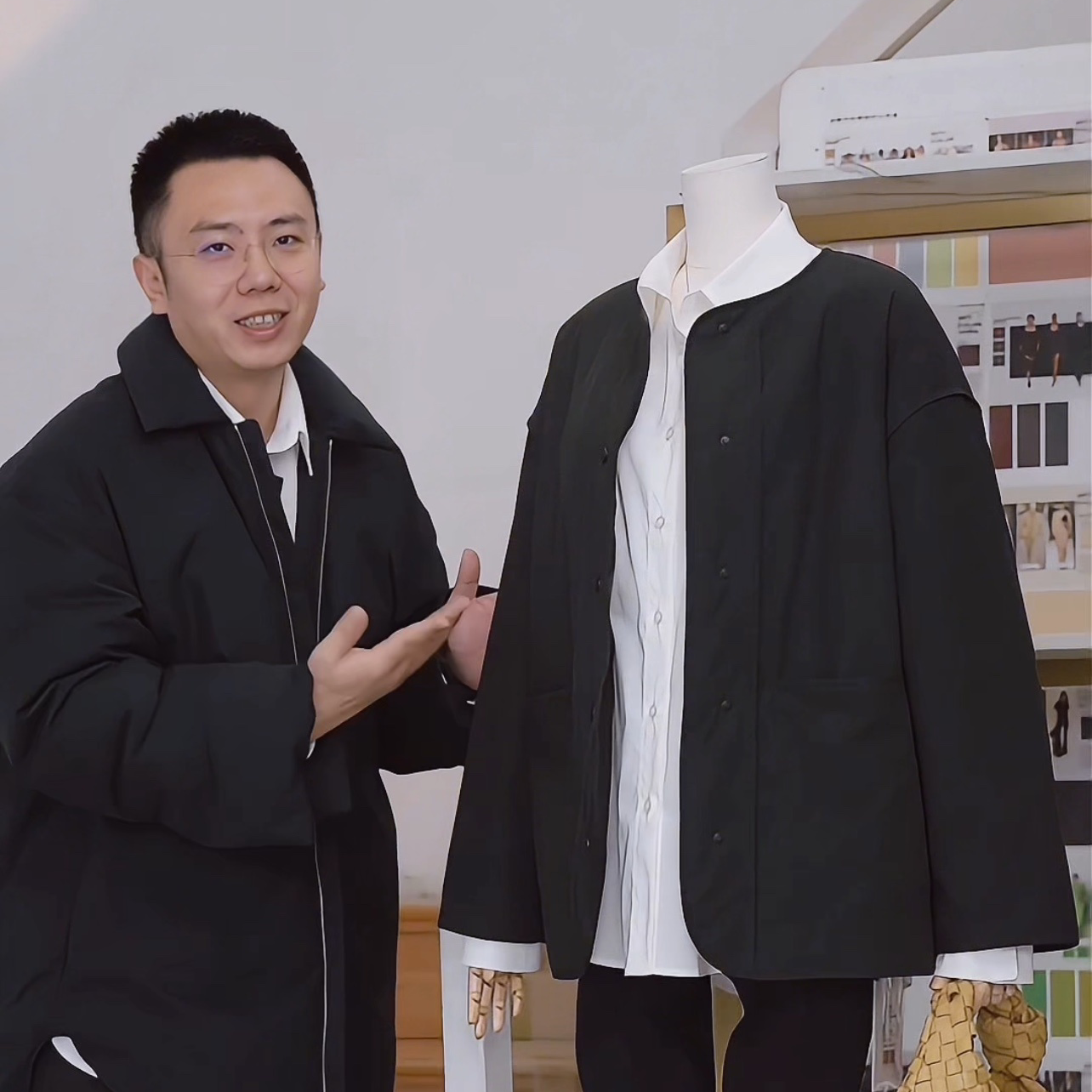 中长款棉服外套宽松时尚