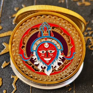 新款藏族人物藏戏面具人偶脸谱纪念章西藏旅游纪念礼物手办摆件