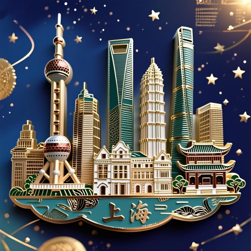 上海东方明珠金属冰箱贴文创旅游纪念品伴手礼送朋友送闺蜜