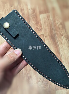 旬TDM0706专用头层纯牛皮套孙六厨刀鞘三德三昧藤次郎菜刀套
