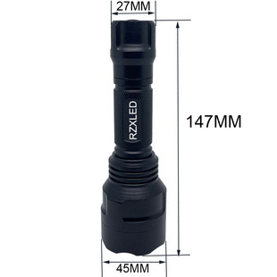 260nm 250nm 1W3W5W矿石检测光催化手电筒 253.7nm UV紫外线254nm