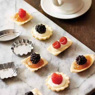 法式水果挞壳模具挞派塔壳挞底迷你塔壳模具果冻布丁长方形不锈钢