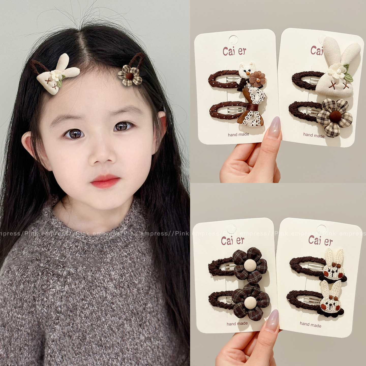 秋冬儿童可爱卡通发夹女童碎发卡