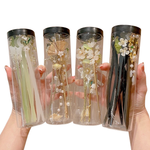 2025新款发簪古风高级感簪子新中式发钗简约现代木簪盘发器玉簪女