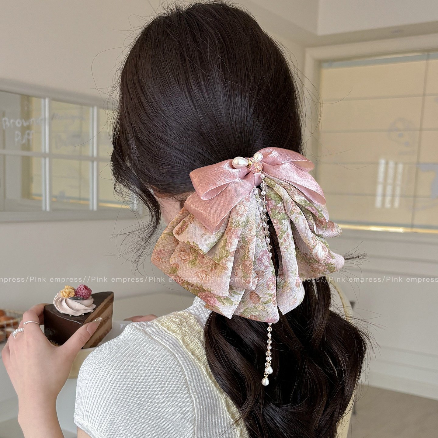 蝴蝶结流苏抓夹女2025新款高级感后脑勺盘发马尾夹鲨鱼夹发卡发饰,饰品/流行首饰/时尚饰品新,发饰,淘宝优惠券,粉丝福利购,淘宝优惠卷